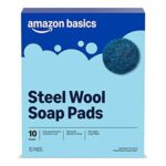 $1.70 – * | 10-Ct Amazon Basics Steel Wool Soap Pads at Amazon