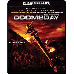 $16.49 – Doomsday – Collector’s Edition 4K Ultra HD + Blu-ray 4K UHD at  on Amazon.com