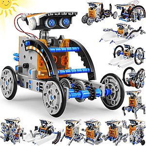 $10.99 – Bottleboom Kids’ 13-in-1 STEM Solar Power Robot Toy Building Kit (Blue Gray) on Sale for + Free Shipping