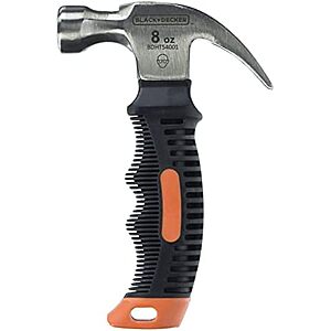 $8.11 – | BLACK+DECKER Stubby Small Hammer, 8oz (BDHT54001) at Amazon