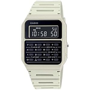 $23.97 – * | 34mm Casio Data Bank Watch w/ 8-Digit Calculator & Resin Band (Grey) at Amazon