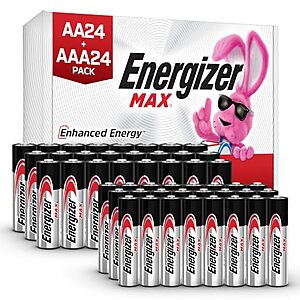 $21.84 – SnS * | 48-Count Energizer Max AA and AAA Batteries at Amazon