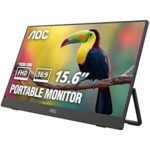 $59.99 – * | 15.6″ AOC 15.6″ 1080p 60Hz Portable IPS Monitor w/ USB-C, Mini HDMI & Built-In Speakers at Amazon