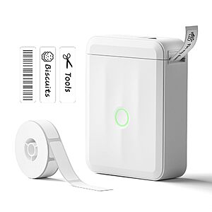 $7.99 – NIIMBOT D110 Upgrade Mini Label Maker, Bluetooth Thermal Printer for Daily