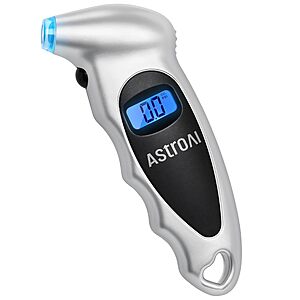 $2.50 – AstroAI 150PSI Digital Tire Pressure Gauge (Silver) at  with Free Shipping