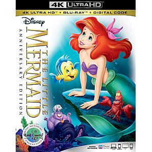 $13.17 – The Little Mermaid 4K UHD + Blu Ray + Digital at  on Amazon.com