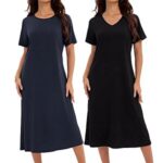 $11.49 – 2-Pack JOYLADY Short Sleeve Women’s Nightgown  + Free Shipping w/ Prime or on $35+