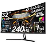 $180.00 – $180 FS Amazon SANSUI 32 Inch Curved 240Hz Gaming Monitor High Refresh Rate, FHD 1080P
