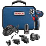 $141.54 – * | Bosch 12V Flexiclick 5-In-1 Cordless Multi-Head Electric Screwdriver Drill Set at Amazon