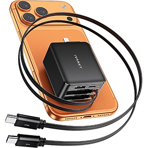 $12.30 – iVANKY 4-in-1 45W GaN Retractable Wall Charger w/ Dual Built-In USB-C Cables & 4-Port Charging  + Free Shipping w/ Prime or on $35+ Orders