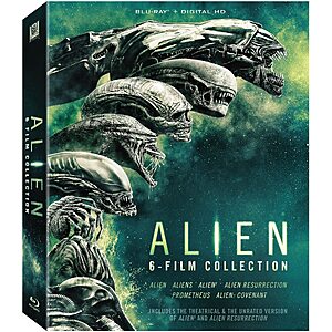 $24.96 – Alien 6-film Collection Blu Ray + Digital  at Amazon.com