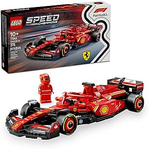 $15.39 – * | 275-Pc LEGO Speed Champions Ferrari SF-24 F1 Race Car Building Set (77242) at Amazon