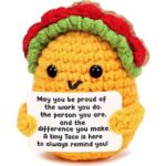 $2.69 – Handmade Crochet Tiny Taco Stress Relief Desk Toy  + Free Shipping w/ Prime or on $35+