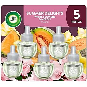 $6.62 – | Air Wick Scented Oils Plug in Refill, Summer Delights, Essential Oil, 5ct at Amazon