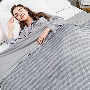 $6.43 – 50″x70″ Guohaoi Cooling Throw Blanket (Grey) –  + Free Shipping w/ Prime or on $35+
