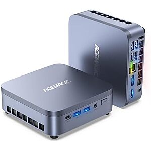 $499.99 – | ACEMAGIC Micro PC, Intel Core 5 220H, 16GB LPDDR5, 512GB SSD, Win 11 Pro at Amazon