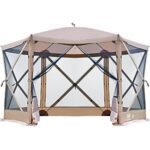 $129.99 – 11.5′ x 11.5′ Ever Advanced Pop-Up Screen House Gazebo Tent (Khaki or Black) – Lowest Price Ever at Amazon