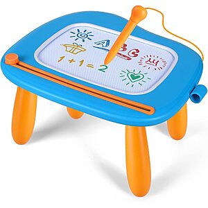 $10.61 – Magnetic Drawing Board for Toddlers (Blue) –  + Free Shipping w/ Prime or on $35+