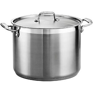 $55.97 – | Tramontina Gourmet Stainless Steel 16-Quart Stock Pot with Lid at Amazon