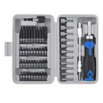 $13.29 – : Apollo Tools 54-Piece Screwdriver & Nut Driver Bit Set, Blue/Gray DT 9025 at Amazon