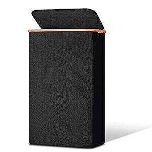 $9.89 – Vincona 75L Slim Laundry Basket w/ Lid & Handle (Black)  + Free Shipping w/ Prime or on $35+