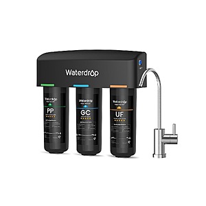 $113.98 – Waterdrop TSB-UF 0.01 μm Ultra Filtration Under Sink Water Filter System at Lowest Price Ever with Free Shipping