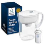 $13.57 – | Brita Small 6-Cup Water Filter Pitcher, Includes 1 Filter, White at Amazon