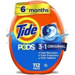 $63.19 – SnS, AC * | 4 × 112-Count Tide PODS Laundry Detergent Pacs (Original) at Amazon