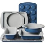 $45.67 – | Tramontina Rise 8-Pc Ceramic Non Stick Baking Pans Set at Amazon