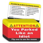 $5.99 – 100-Count PARTH iMPEX ‘You Parked Like an Idiot’ Novelty Bad Parking Business Cards  + Free Shipping w/ Prime or on $35+