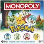 $15.00 – $15 Walmart or Amazon: Monopoly Pokémon Edition Board Game, Games for Pokémon Fans, Kids Ages 8+