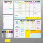 $7.49 – 4-Pack M&G 16.5×12″ Magnetic Dry Erase Whiteboard Calendar Set for Fridge  + Free Shipping w/ Prime or on $35+