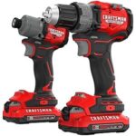 $129.00 – $129 | CRAFTSMAN V20 Brushless RP 1/2 inch Drill/Driver with 2 speed gear box, 1/4 inch Impact Driver, 2 Batteries and Charger Included (CMCK2530C2) at Amazon