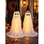 $10.49 – 2-Pack 59″ HOMELEX Lighted Halloween Bride & Groom Ghost Outdoor Decorations  + Free Shipping w/ Prime or on $35+