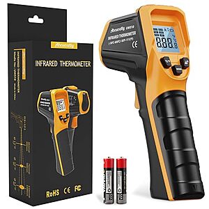 AHOSOUTLY Infrared Thermometer Laser Temperature Gun on sale
