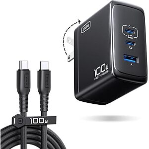 INIU 3-Port USB-C GaN Wall Charger