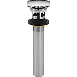 Delta Faucet 72175 Square Push Pop-Up with Overflow, Chrome