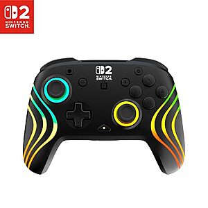 Turtle Beach Afterglow Wave Wireless RGB Game Controller for Nintendo Switch 2 in black