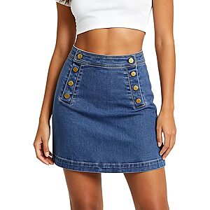 $9.99 – Belle Poque Jean Skirts for Women Denim Mini Skirt