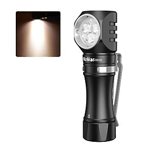 $20.50 – Wurkkos HD10 Mini Flashlight Rechargeable | 1200 Lumens Super Bright Led Headlamp 8 Modes,Type-C Charging,IP68 Waterproof for Hiking Working Climbing Camping – 4000K