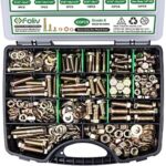 $23.74 – 523-Piece Foliv Grade 8 Bolt, Nut & Washer Assortment Kit (1/4″-20, 5/16″-18 & 3/8″-16) –  + Free Shipping w/ Prime or on $35+