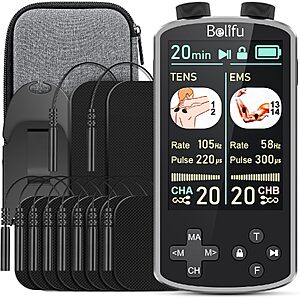 $23.99 – Belifu TENS 4-in-1 TENS EMS Relax Custom Frequency+Pulse Muscle Massager  + Free Shipping