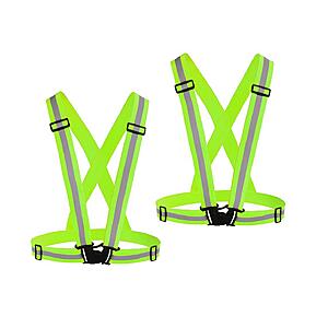 $7.55 – 2-Pack Chiwo Reflective Safety Running Harness (Green) – ($3.77 Each) + Free Shipping w/ Prime or on $35+