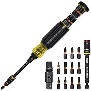 $19.98 – * | Klein Tools KNECT 16-in-1 Impact-Rated Hybrid Screwdriver/Nut Driver at Amazon