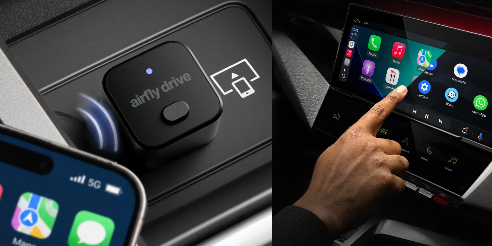 Twelve South Airfly Drive wireless adapter for CarPlay and Android Auto