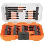 $19.99 – * | 40-Pc. Klein Tools 33801 Impact Driver Bit Set w/ Magnetic Nut Drivers at Amazon