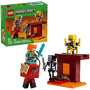 $6.99 – * | 99-Pc LEGO Minecraft: The Nether Lava Battle Building Set at Amazon