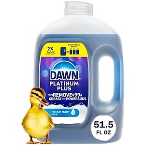 $22.36 – SnS, AC * | 3 × 51.5-Oz Dawn Platinum Plus PowerSuds Liquid Dish Soap Refill ($7.45 each) at Amazon
