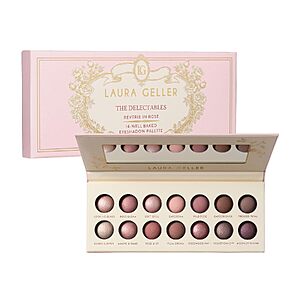 $21.00 – Laura Geller The Delectables 14-Well Baked Eyeshadow Palette (Reverie in Rose) $21 + Free Shipping w/ Prime or on $35+