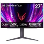$499.99 – LG ‎27GS93QE 27-inch Ultragear OLED Gaming Monitor QHD 1440p 240Hz 0.03ms DisplayHDR – Lowest Price Ever on Amazon